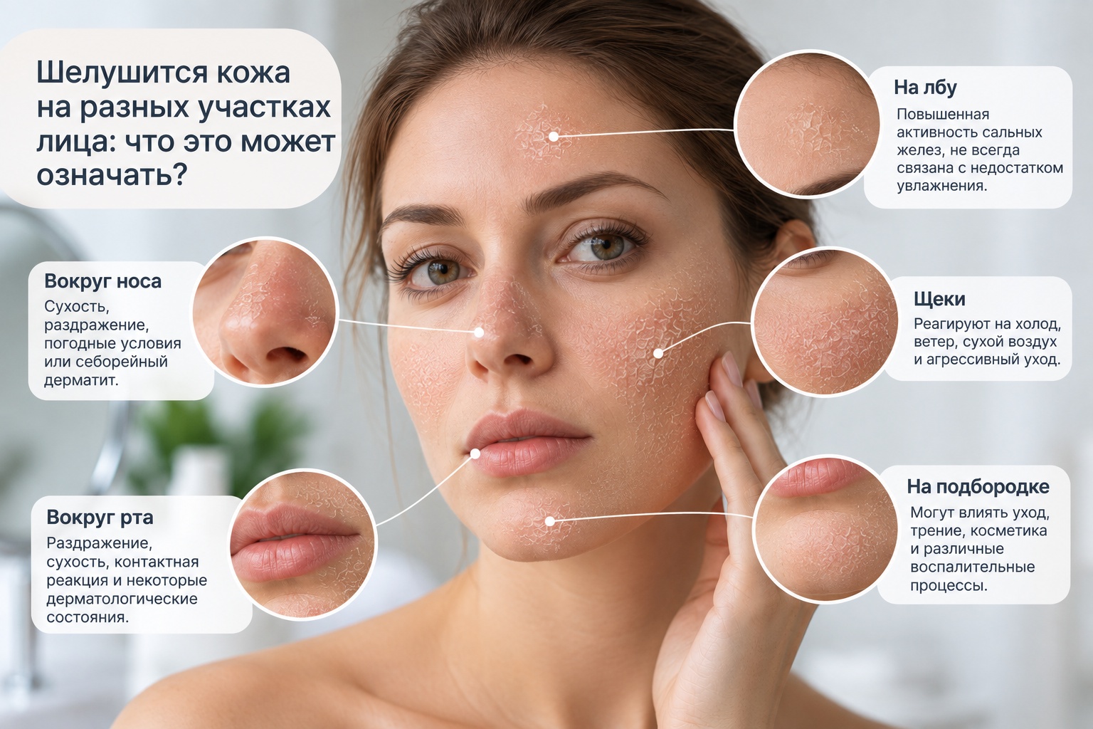 Шелушится кожа на лице: причины и что делать? estmed.by