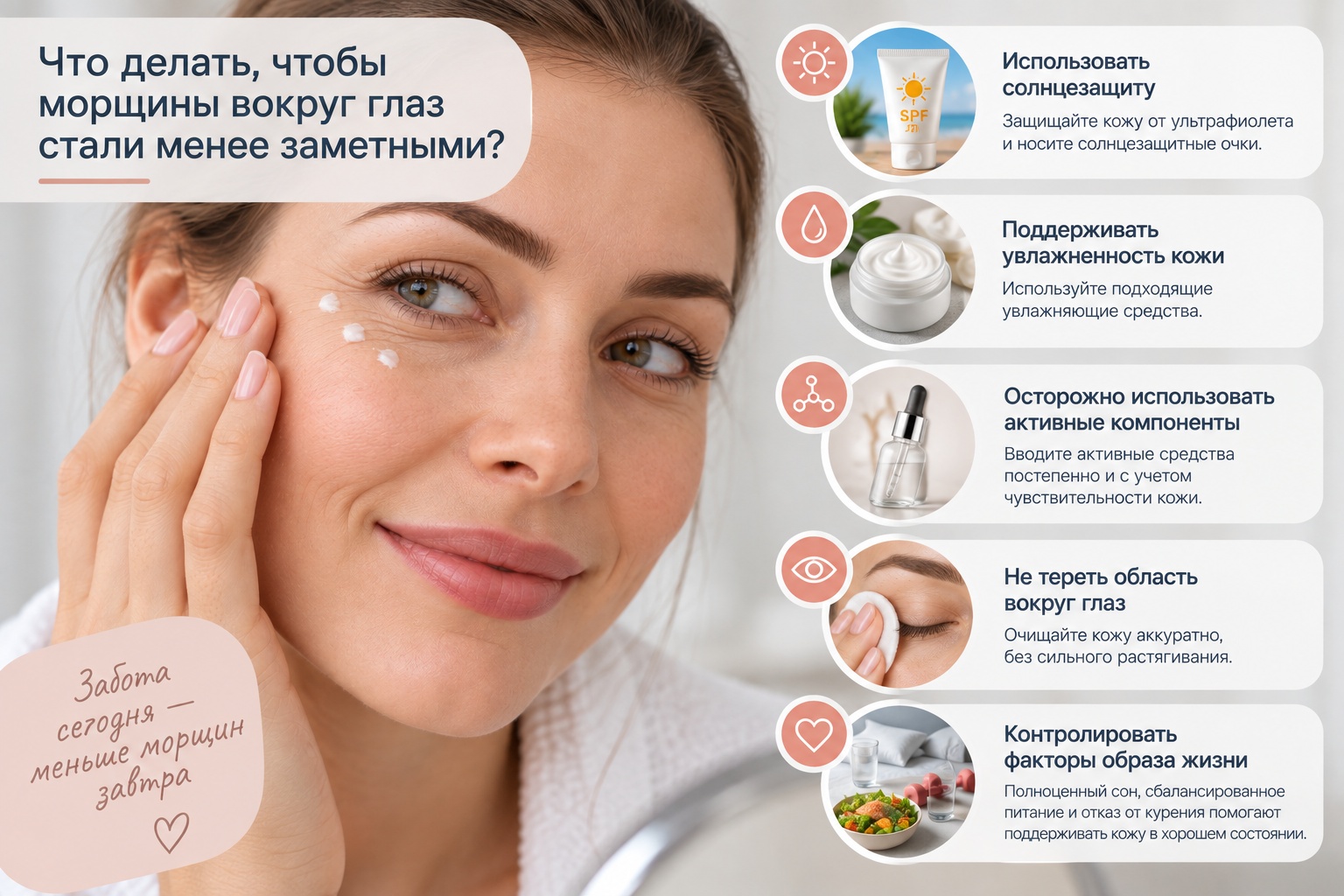Морщины вокруг глаз: почему появляются и как их уменьшить? estmed.by